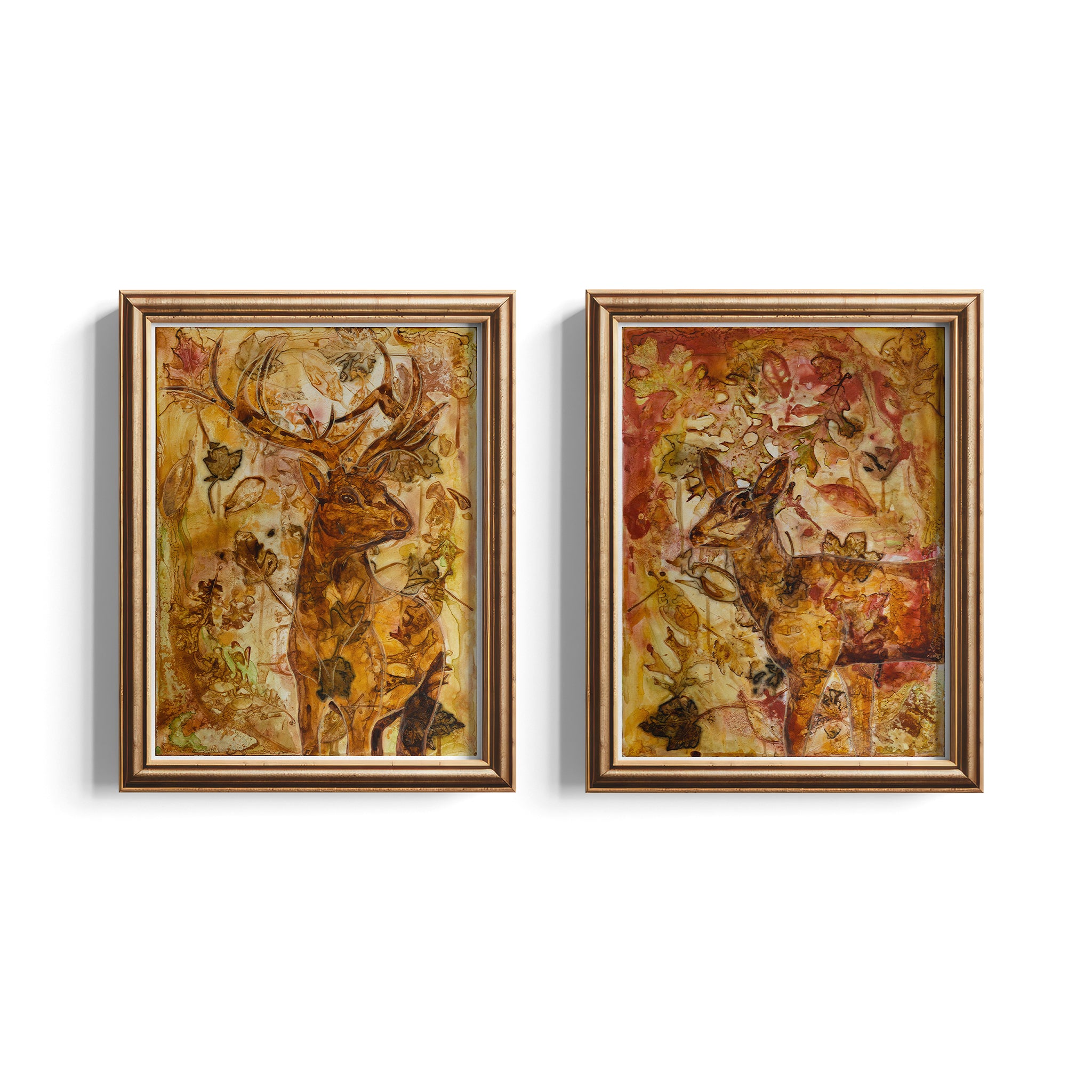 Doe Leaves of the Herd – Deer Fine Art Print – Alexandra Castle Art
