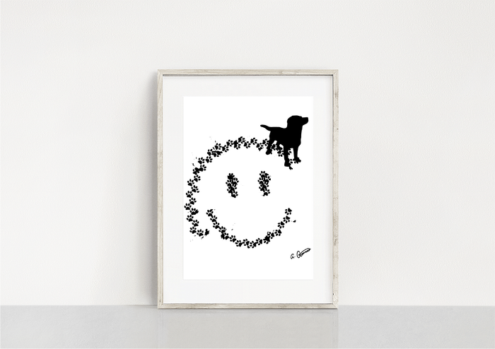 Smiling Paws Art Print