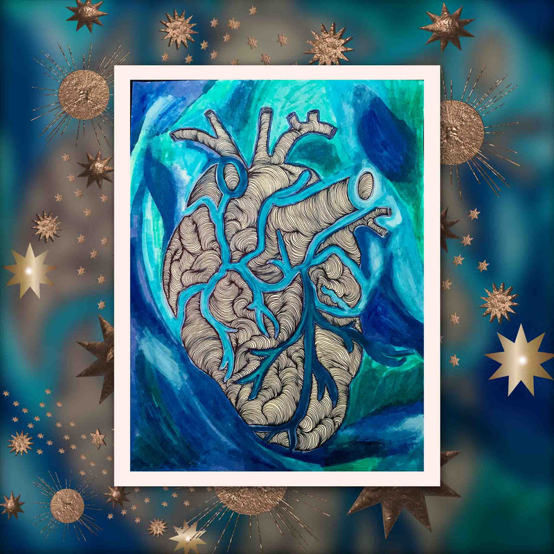 Product Picture of Blue Heart Art Print