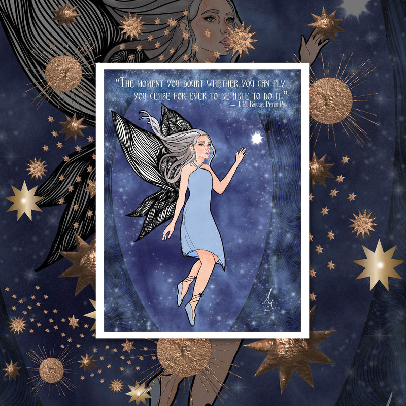 Night Time Fairy Art Print